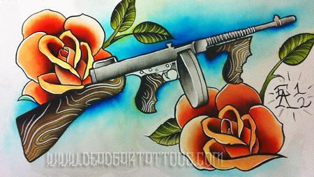 Tattoos - Tommy Gun  - 67080